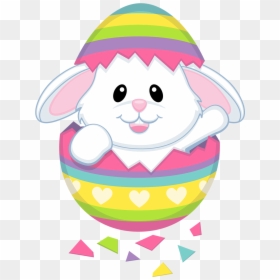 Cute Easter Bunny Cartoon, HD Png Download - easter bunny png