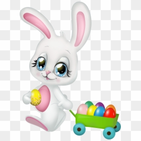 Cute Bunny Easter Clip Art, HD Png Download - easter bunny png
