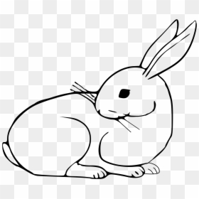 Black And White Rabbit Clipart Png, Transparent Png - easter bunny png