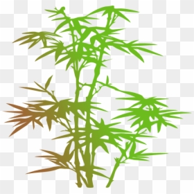 Japanese Tree Silhouette Png, Transparent Png - bamboo png