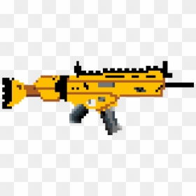 Fortnite Pixel Art Png, Transparent Png - scar png