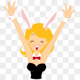 Girl Bunny Happy Icon - Happy Icon Cartoon Png, Transparent Png - happy icon png