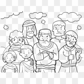 Bible, Moses, Old, God, Judaism, Jewish, Ancient - Israelites Coloring Page, HD Png Download - moses png
