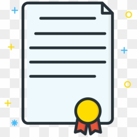 Certificate Icon - Certificate Colour Icon Png, Transparent Png - diploma icon png