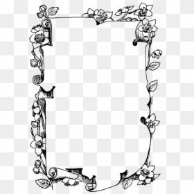 Flower Scroll Frame Click Here To Download Now Fairy, HD Png Download - scroll frame png