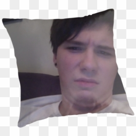Danisnotonfire Wtf Face - Cushion, HD Png Download - wtf face png