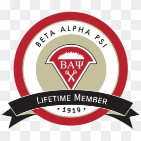 Beta Alpha Psi Lifetime Member - Beta Alpha Psi Fiu, HD Png Download - alpha symbol png