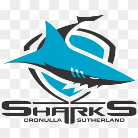 Cronulla-sutherland Sharks Vector Logo - Cronulla Sharks Logo, HD Png Download - sharks logo png