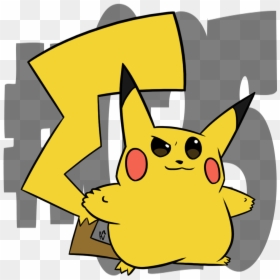 Cartoon, HD Png Download - angry pikachu png