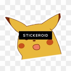 Pikachu Face Png - Surprised Pikachu Memes Png, Transparent Png - angry pikachu png