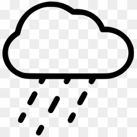 Weather Rain Cloud - Rain Cloud Icon Png, Transparent Png - rain icon png