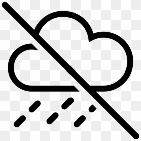 No Icon Free Download - No Rain Clipart Png, Transparent Png - rain icon png