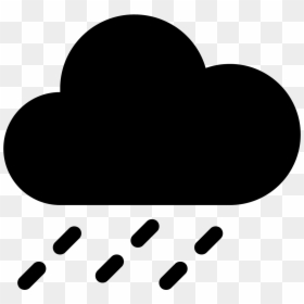Rain Filled Icon - Cartoon Black Cloud Png, Transparent Png - rain icon png