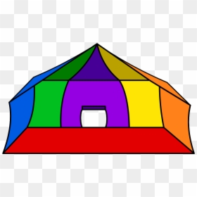 Circus Club Penguin Wiki - Club Penguin Tent Igloo, HD Png Download - tent icon png