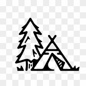 Teepee Sketch - Teepee Drawing, HD Png Download - tent icon png