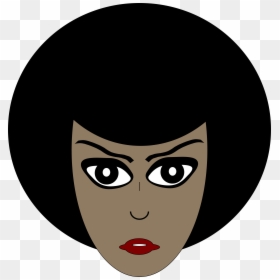 Cartoon African American Woman Clip Arts - African American Woman Head Transparent, HD Png Download - american girl png