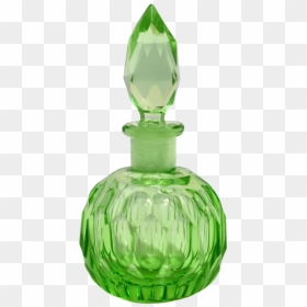 Green Perfume Bottle Png, Transparent Png - perfume bottle png