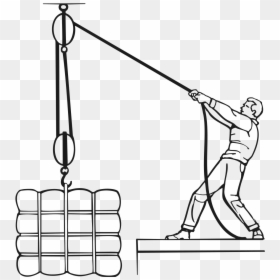 Lever And Pulley Archimedes , Png Download - Block And Tackle, Transparent Png - lever png
