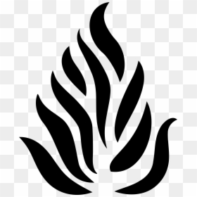 Flames Clipart Black And White - Combustion Black And White, HD Png Download - black flame png