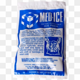 Medice Instant Ice Pack Large - Heat Stroke Cold Pack, HD Png Download - ice pack png