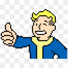 Transparent Fall Out Boy Png - Fallout Vault Boy Pixel Art, Png Download - fall out boy png