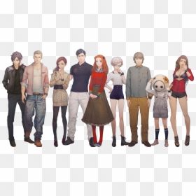 Zero Escape Zero Time Dilemma Characters, HD Png Download - felix argyle png