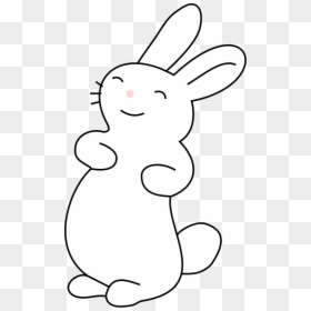 Vector And Bunny Black And White Rabbit Clip Art - Cute White Bunny Clip Art, HD Png Download - bunny clipart png