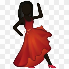 Png Dancing Emoji, Transparent Png - dress emoji png