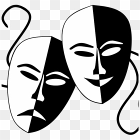 Transparent Theater Masks Png - Comedy And Tragedy Masks Png, Png Download - comedy tragedy masks png