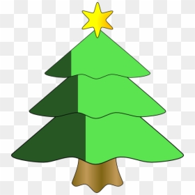 Christmas Tree Clip Art Svg Clip Arts - Cartoon Christmas Tree Clipart Free, HD Png Download - green christmas ornament png