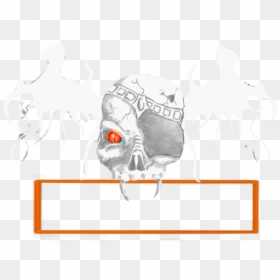 Sketch, HD Png Download - skull border png