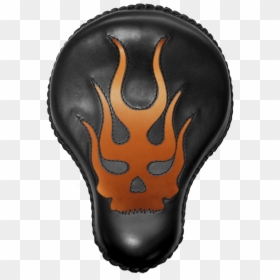 Skull, HD Png Download - black flame png