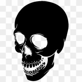 White Skull Png - Transparent Black Skull Png, Png Download - skull border png