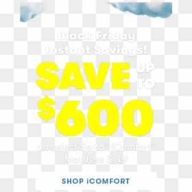 Black Friday Savings Up To - Poster, HD Png Download - serta logo png