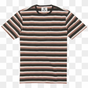 Noser Pocket Knit Tee - Yellow And Pink Striped Supreme Shirt, HD Png Download - black stripe png