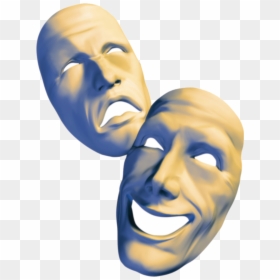 Transparent Drama Clipart - Theater Masks Png, Png Download - comedy tragedy masks png