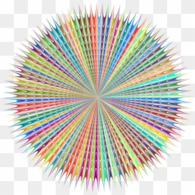 Line,circle,symmetry - Cartoon Firework No Background, HD Png Download - fireworks vector png