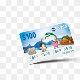 $100 Visa Gift Card - Cartoon, HD Png Download - visa gift card png