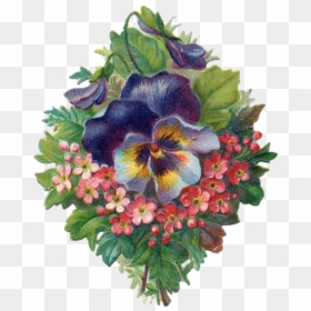 Flower Vintage Bouquet, HD Png Download - flower vintage png