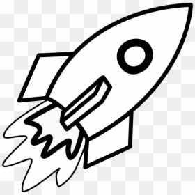 Transparent Clipart Hip - Rocket Black And White Clipart, HD Png Download - rocket launch png