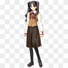 Tohsaka Rin School Uniform - Rin Tohsaka School Uniform, HD Png Download - rin tohsaka png