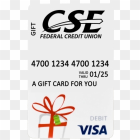 Cse Visa Gift Card, HD Png Download - visa gift card png