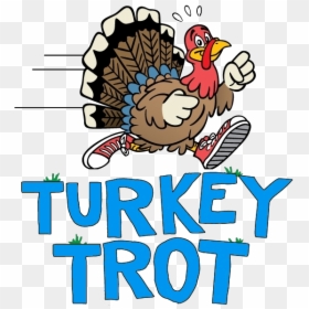 Turkey Transparent Trot Turkey Trot Clip Art - Turkey Trot 2019, HD Png Download - thanksgiving turkey clipart png