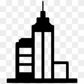 City Icons Free - Building Infrastructure Icon Png, Transparent Png - black building icon png