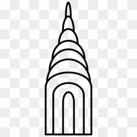 Line Art, HD Png Download - black building icon png