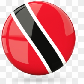 Glossy Round Icon - Trinidad And Tobago Flag Icon, HD Png Download - trinidad flag png