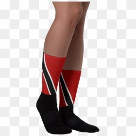 Trinidad And Tobago Flag - Black And White Sock Lace, HD Png Download - trinidad flag png