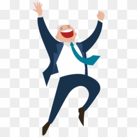 Workplace Happiness At Work Customer Clip Art - Vector Happy Man Png, Transparent Png - cartoon people png