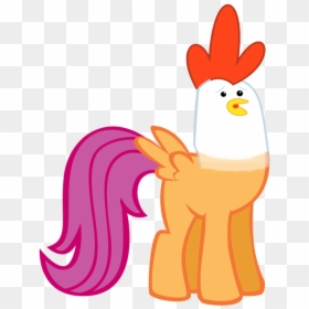 Swap Chicken Head - Mlp Halloween Scootaloo, HD Png Download - chicken head png