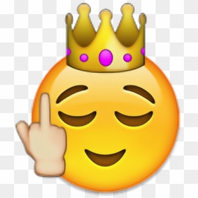 Crown Iphone Emoji Clipart , Png Download - Female Middle Finger Emoji, Transparent Png - bomb emoji png